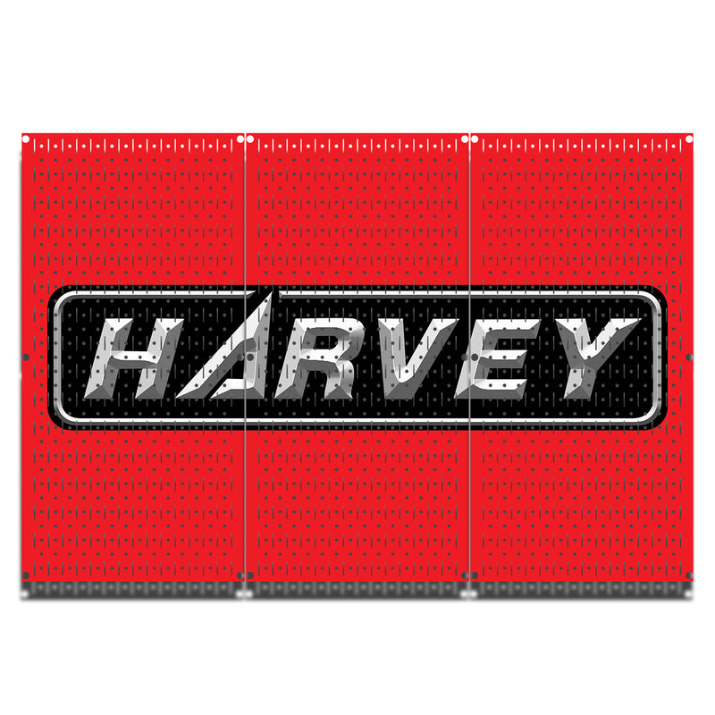HWC13138 Harvey (3 Panels) | 48" x 32" (tall) | Printed Pegboard