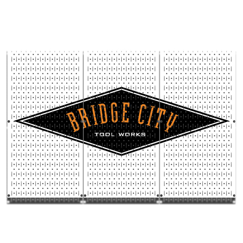 HWC13139 Bridge City (3 Panels) | 48" x 32" (tall) | Printed Pegboard