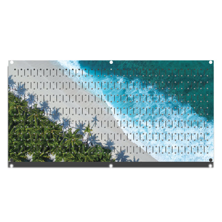 HHWC11033- Beach (1 Panel) | 16" x 32"(wide | Printed Pegboard | Horizontal