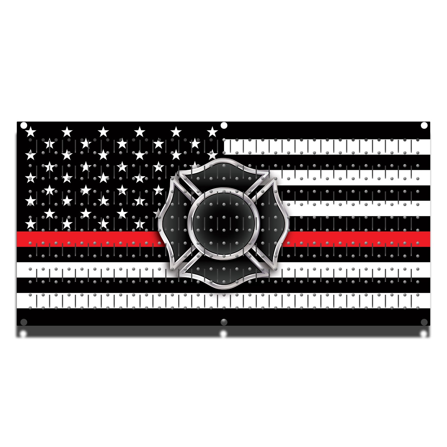 HHWC11037- Firefighter Red Line 1 Panel | 16 x 32 tall | Printed ...