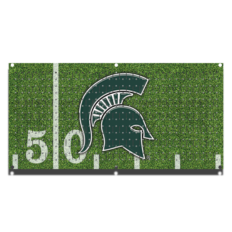 HHWC11091 - Michigan State Spartans Football (1 Panel) | 16" x 32"(wide) | Printed Pegboards Horizontal | Collegiate