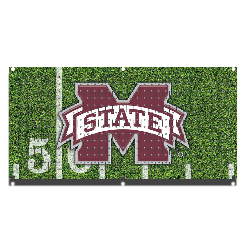 HHWC11095 - Miss State  Football (1 Panel) | 16" x 32"(wide) | Printed Pegboards Horizontal | Collegiate