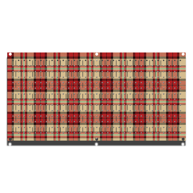 HWC11130 - Flannel Pattern (1 Panel) | 16" x 32"(tall) | Printed Pegboards