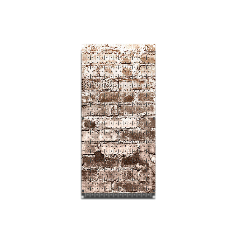 HWC11028C - Distressed Brick Mono (1) Panel | 16" x 32"(tall) | VERTICAL Printed Pegboards | Stock Customizable