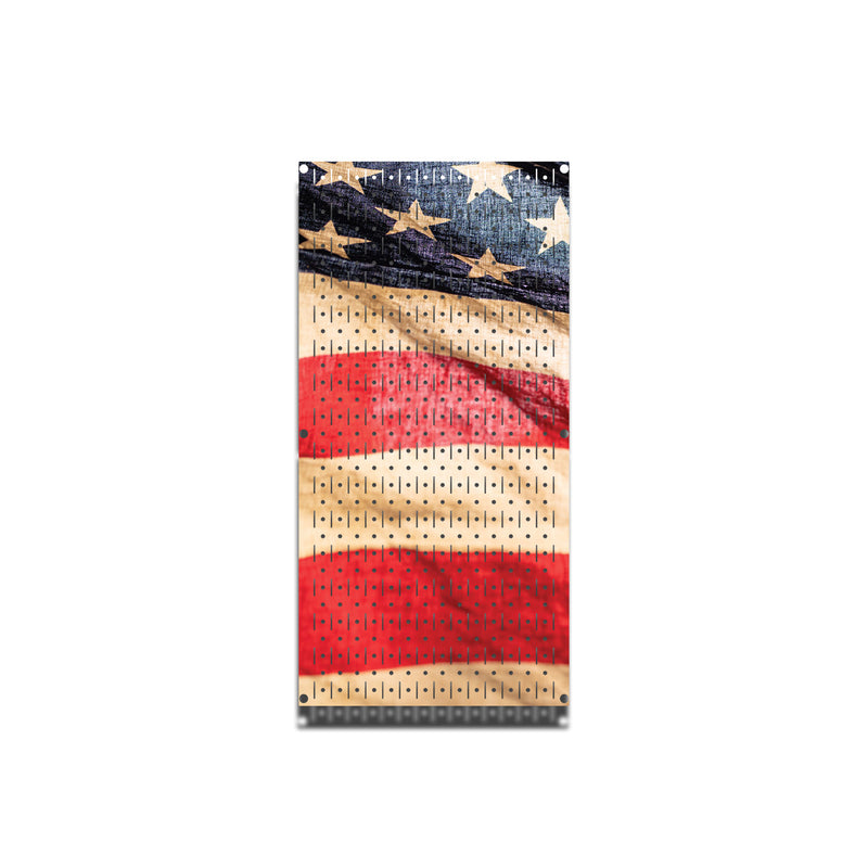 Waving American Flag |  | Printed Wall Control Pegboard by HangTime