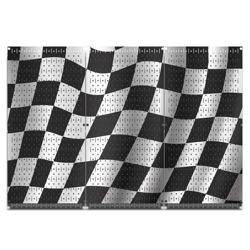 HWC13024 | Racing Flags | Printed Wall Control Pegboard by HangTime®