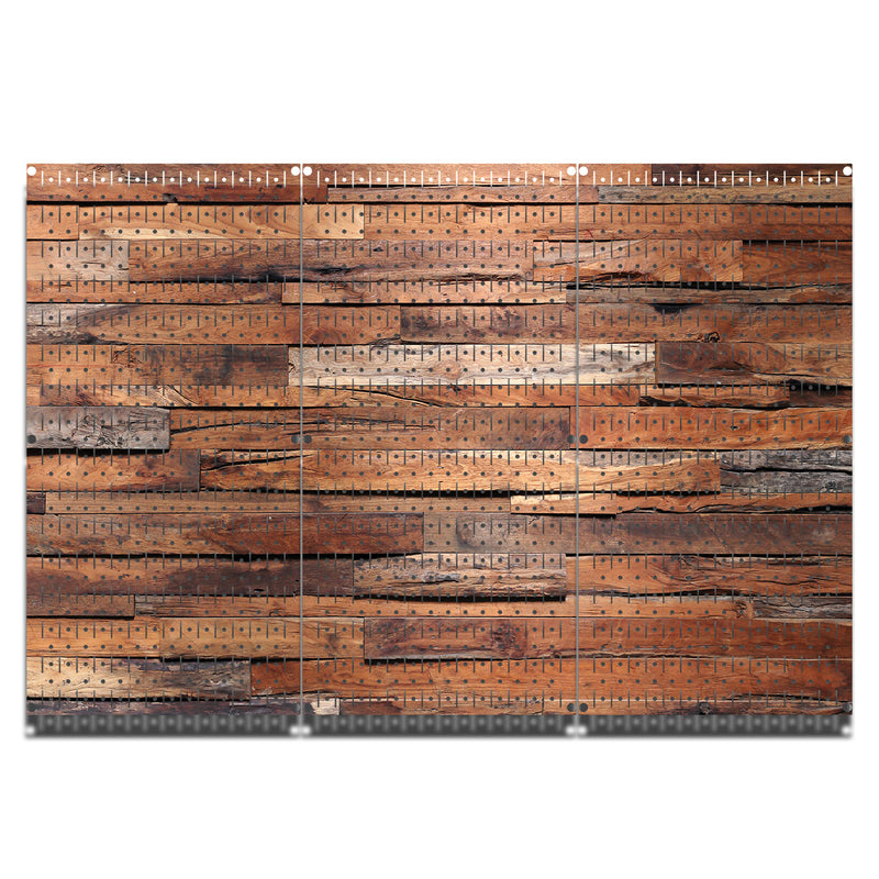 HWC13032 | Reclaimed Wood | Printed Wall Control Pegboard by HangTime®