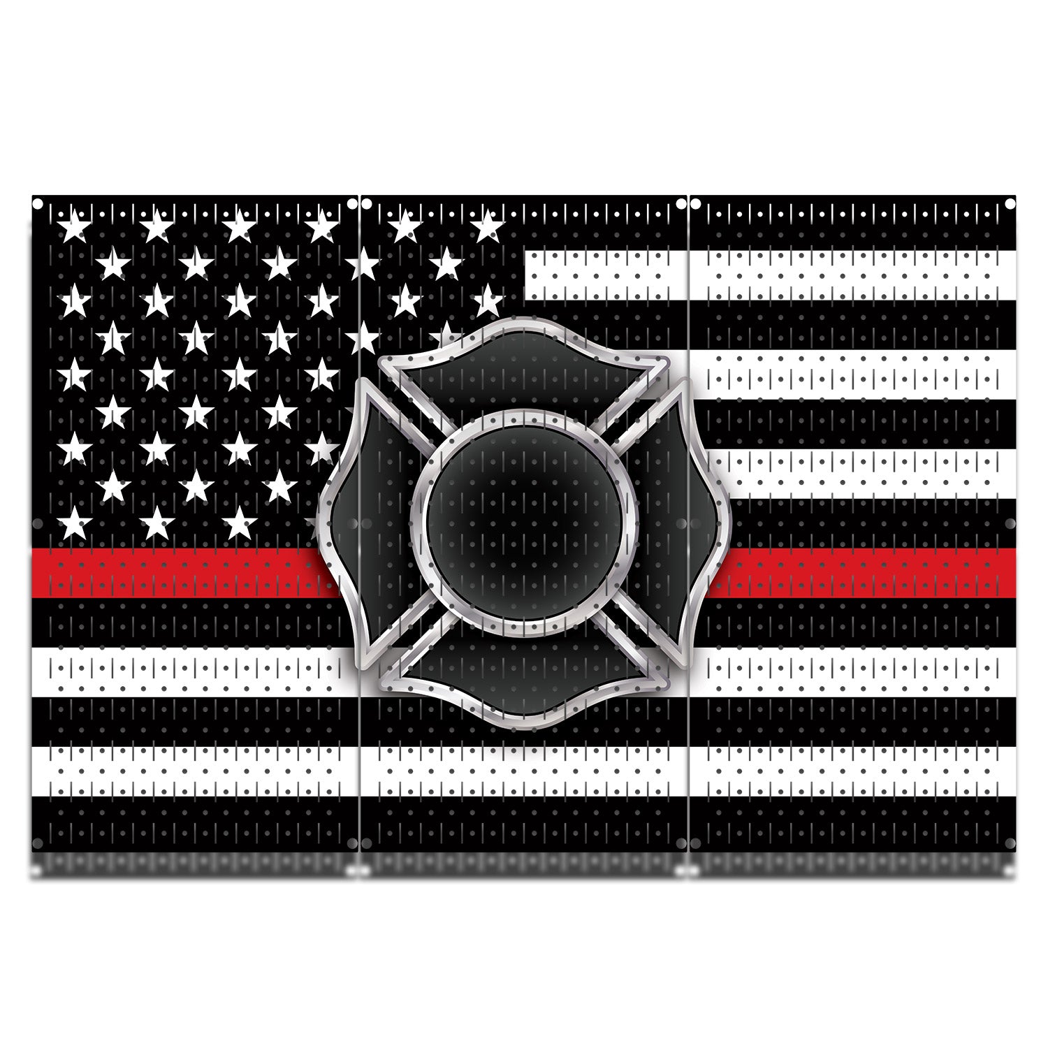 HWC13037 - Red Line (Firefighter) (3 Panels) | 48