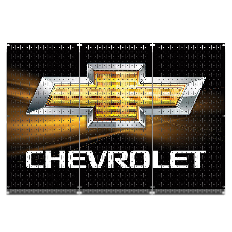 HWC13041 | Chevrolet® | Printed Wall Control Pegboard by HangTime®