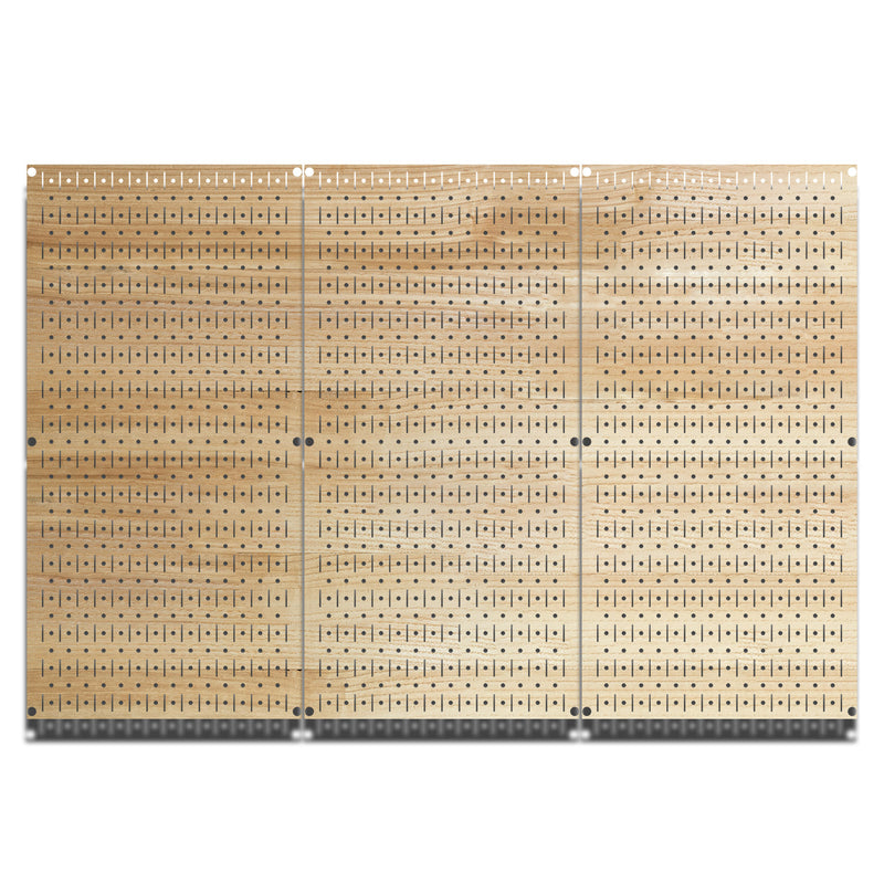 HWC13044 | Plain Wood | Printed Wall Control Pegboard by HangTime®