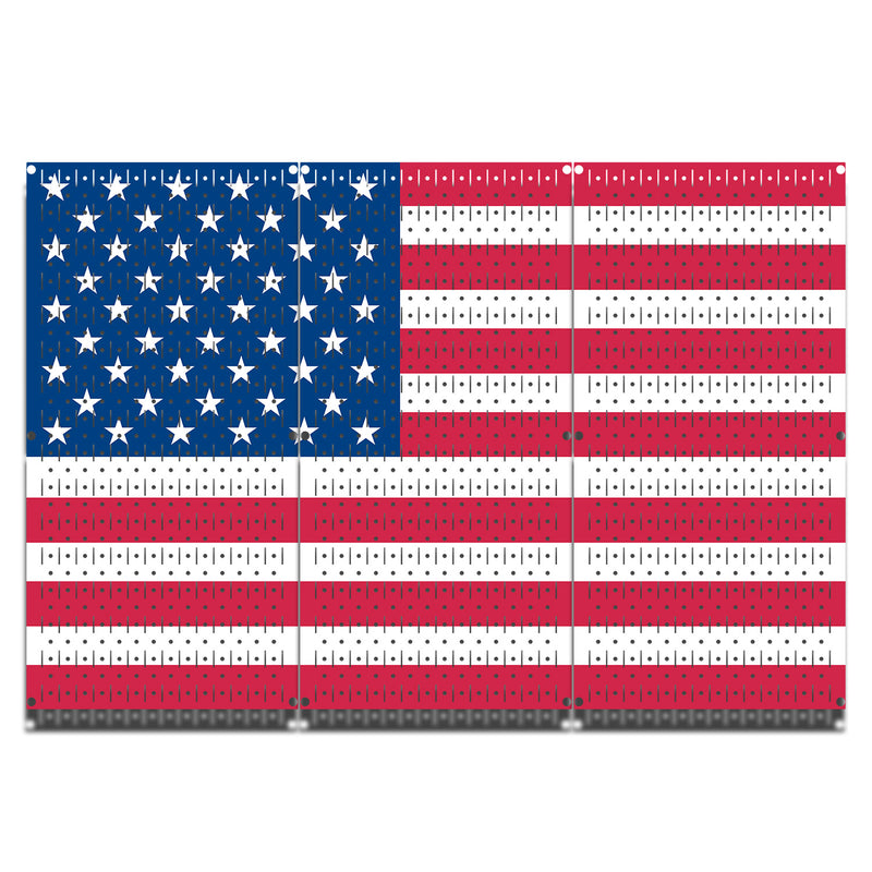 HWC13045 | USA Flag | Printed Wall Control Pegboard by HangTime®
