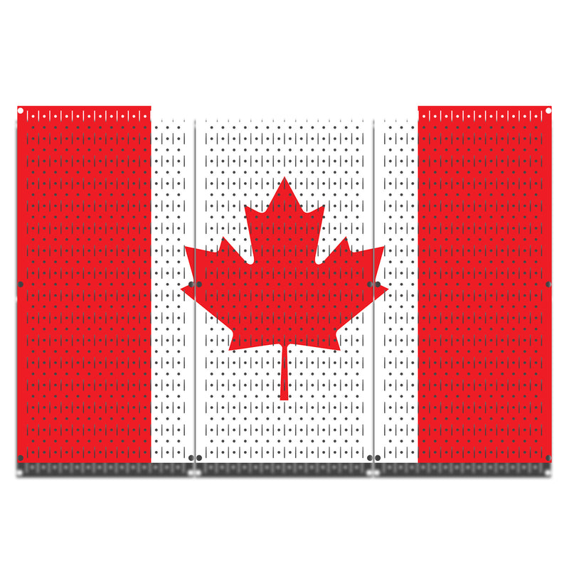 HWC13047 | Canada Flag | Printed Wall Control Pegboard by HangTime®