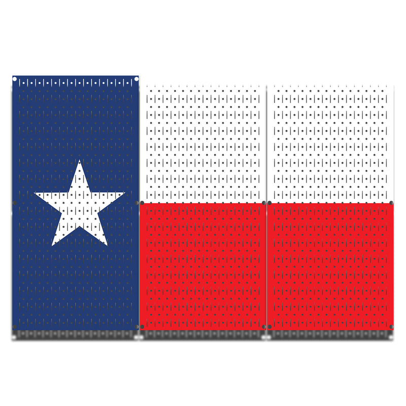 HWC13049 | Texas Flag | Printed Wall Control  Pegboards by HangTime®