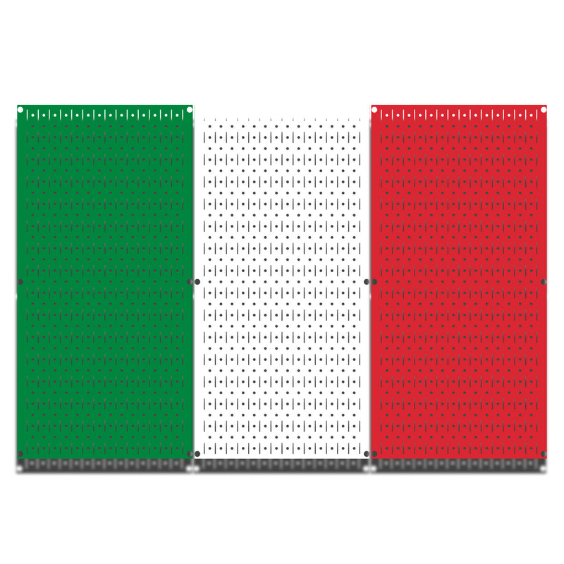 HWC13056 | Italy Flag | Printed Wall Control Pegboards by HangTime®