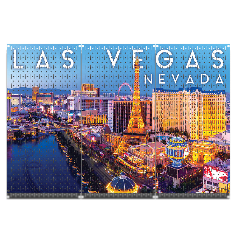 HWC13080 | Las Vegas Cityscape | Printed Pegboard by HangTime®
