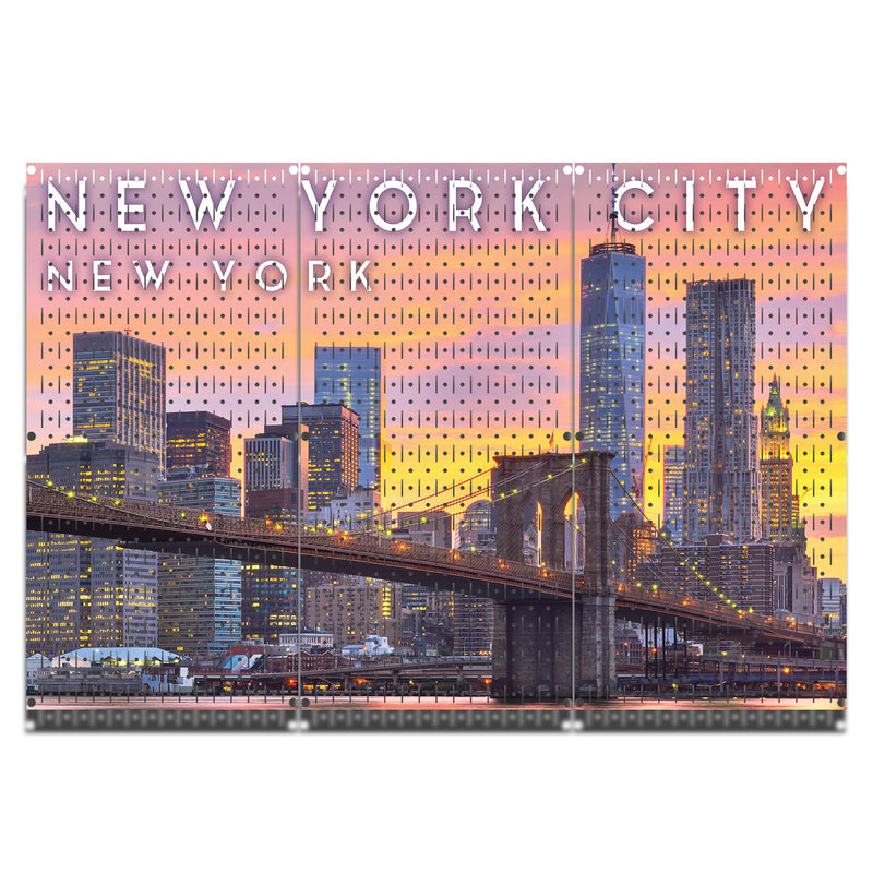 HWC13081 | New York | Printed Pegboard by HangTime®