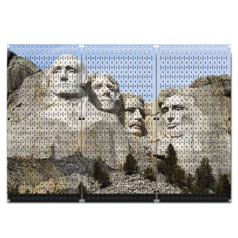 HWC13137 Rushmore (3 Panels) | 48" x 32" (tall) | Printed Pegboard