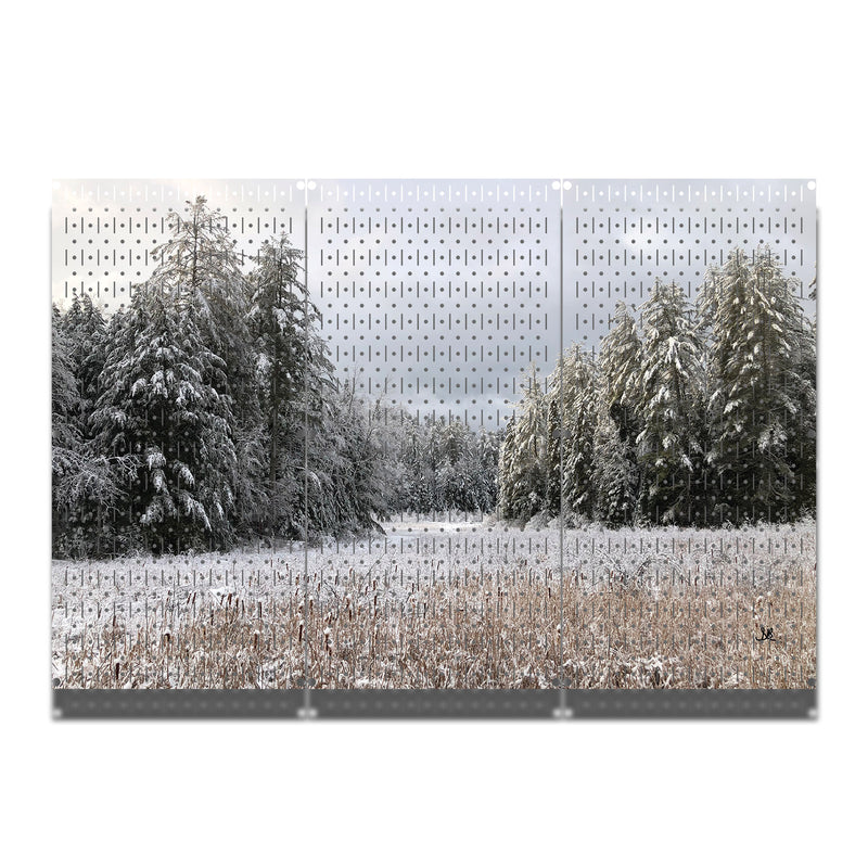 HWC13108 Wintry Bliss (3 Panels) | 48" x 32" (tall) | Printed Pegboard
