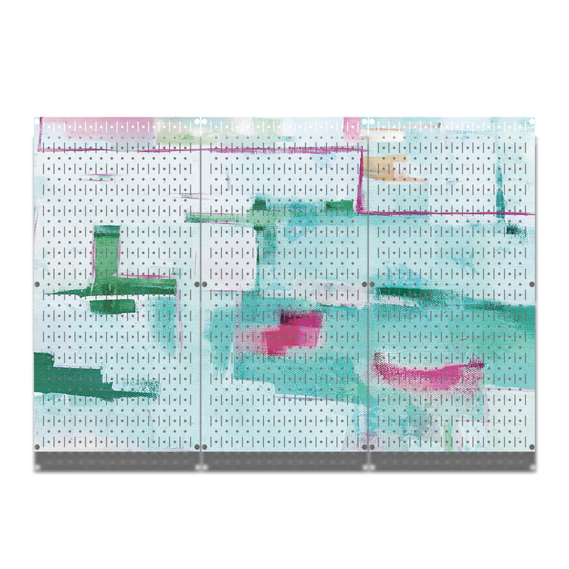 HWC13110 - Gloria | Sarah Capps | She Paints All Night (3 Panels) | 48" x 32" (tall) | Printed Pegboards