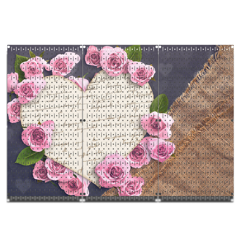 HWC13111 Craft Valentine (3 Panels) | 48" x 32" (tall) | Printed Pegboard