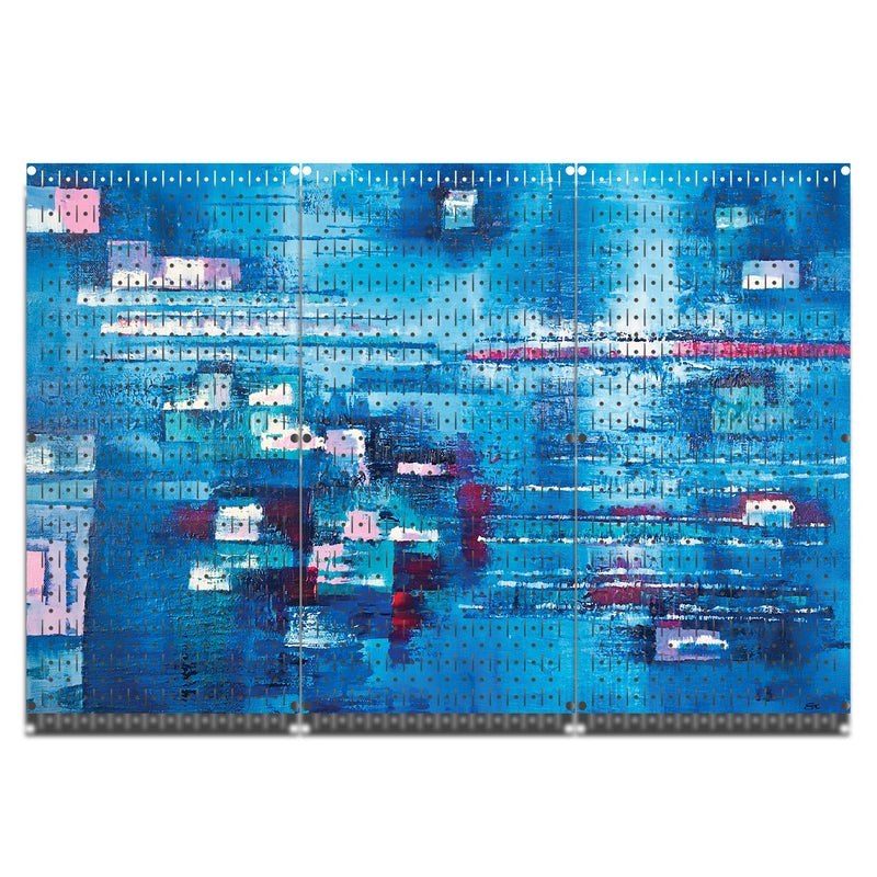 HWC13121 - Stable Song | Sarah Capps | She Paints All Night (3 Panels) | 48" x 32" (tall) | Printed Pegboards
