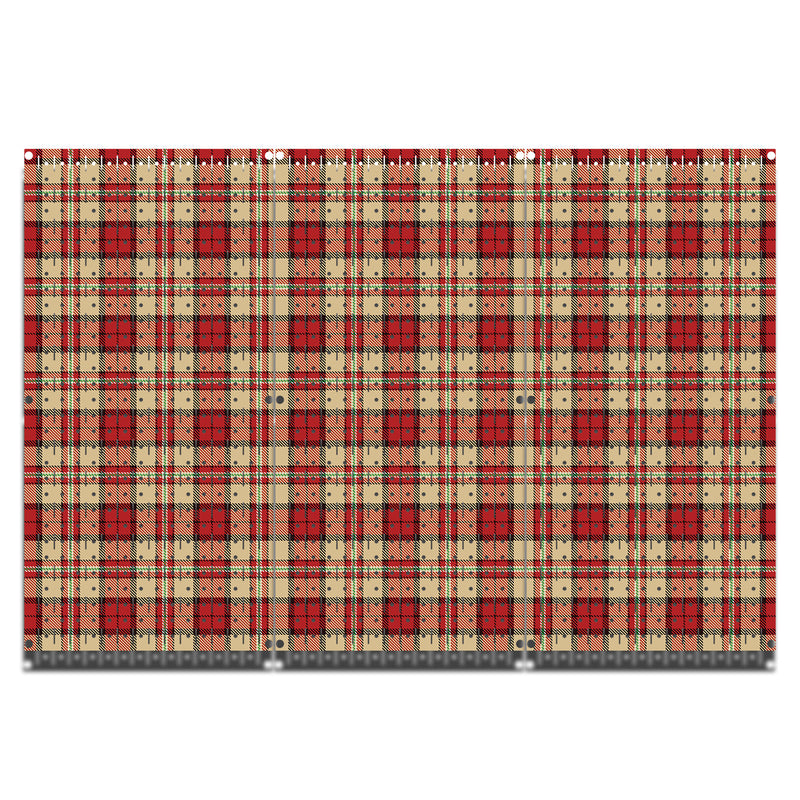 HWC13130 Flannel Pattern (3 Panels) | 48" x 32" (tall) | Printed Pegboard