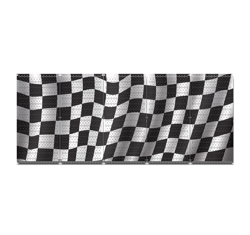 HWC15024 | Racing Flags | Printed Wall Control Pegboard by HangTime®