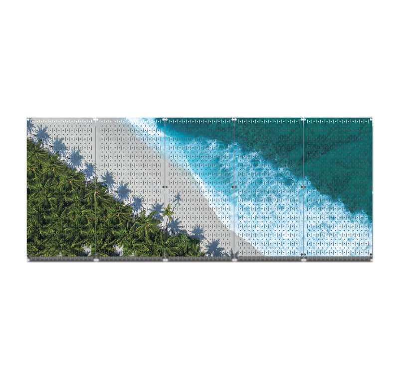 HWC15033 | Beach | Printed Wall Control Pegboard by HangTime®