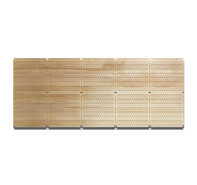 HWC15044 | Plain Wood | Printed Wall Control Pegboard by HangTime®