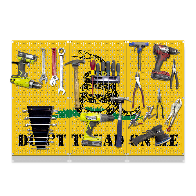 HWC13039 - Don't Tread On me (3 Panels) | 48" x 32" (tall) | Printed Pegboards