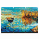 HWC13113 Lake Boat (3 Panels) | 48" x 32" (tall) | Printed Pegboard